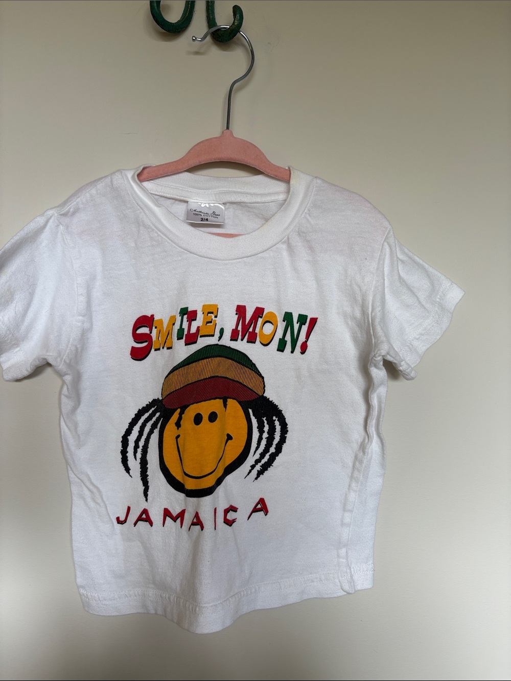 Smile Mon! Jamaica Rasta Graphic Kids T-Shirt – Size 2/4